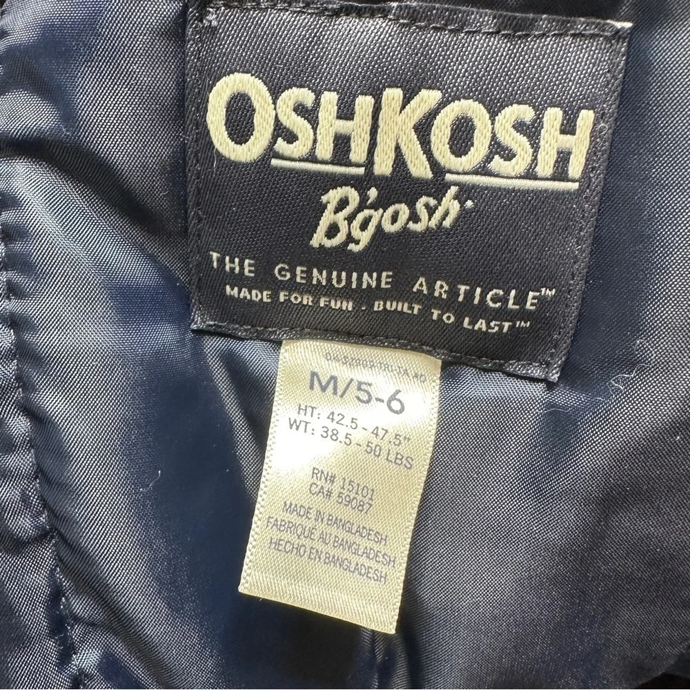 OshKosh B'gosh overall snow pants med 5/6